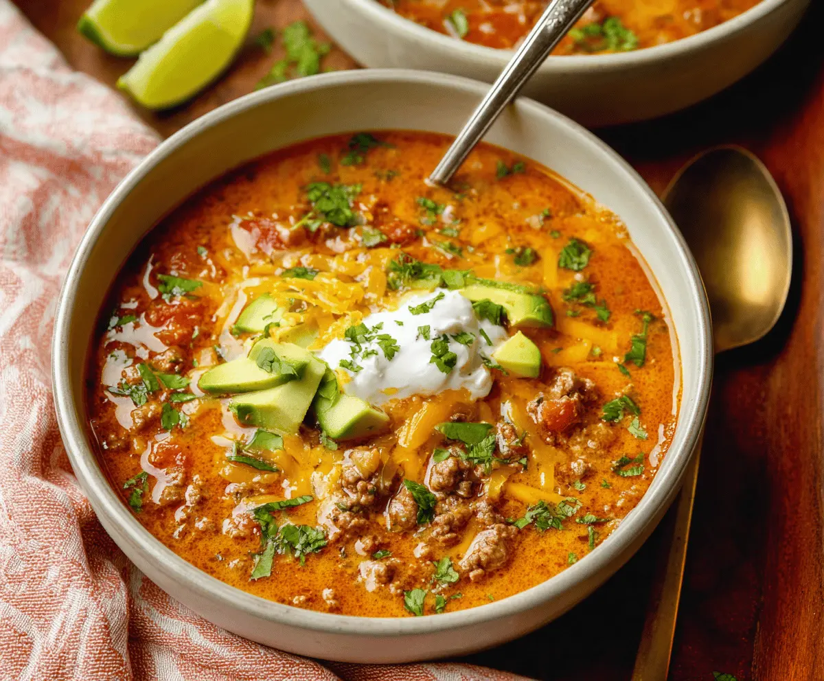 Keto Taco Soup