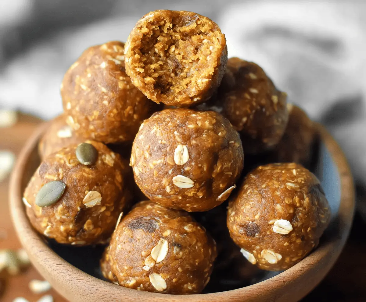 Oatmeal Pumpkin Protein Balls