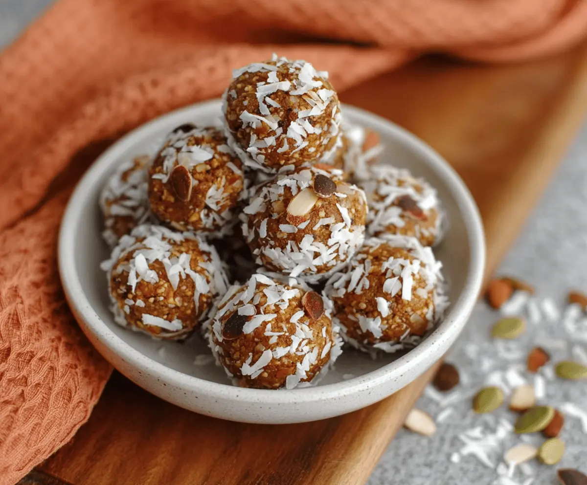 Pumpkin Coconut Energy Balls