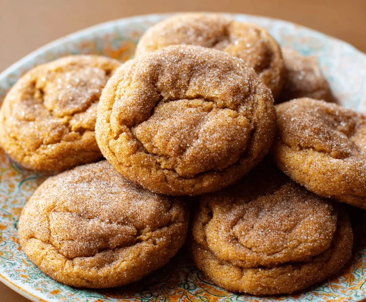 Pumpkin Snickerdoodle Cookies