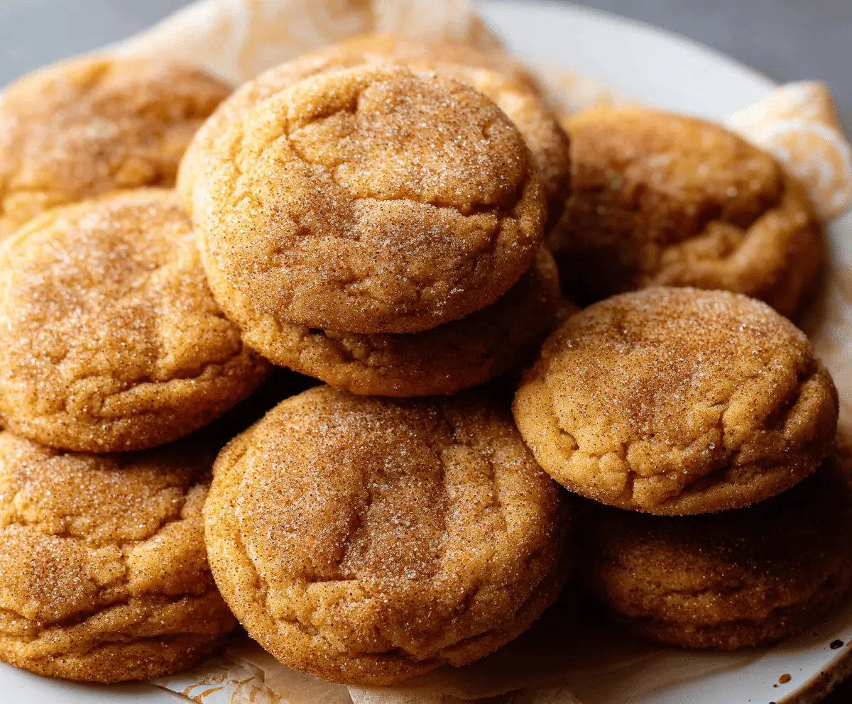 Pumpkin Snickerdoodle Cookies
