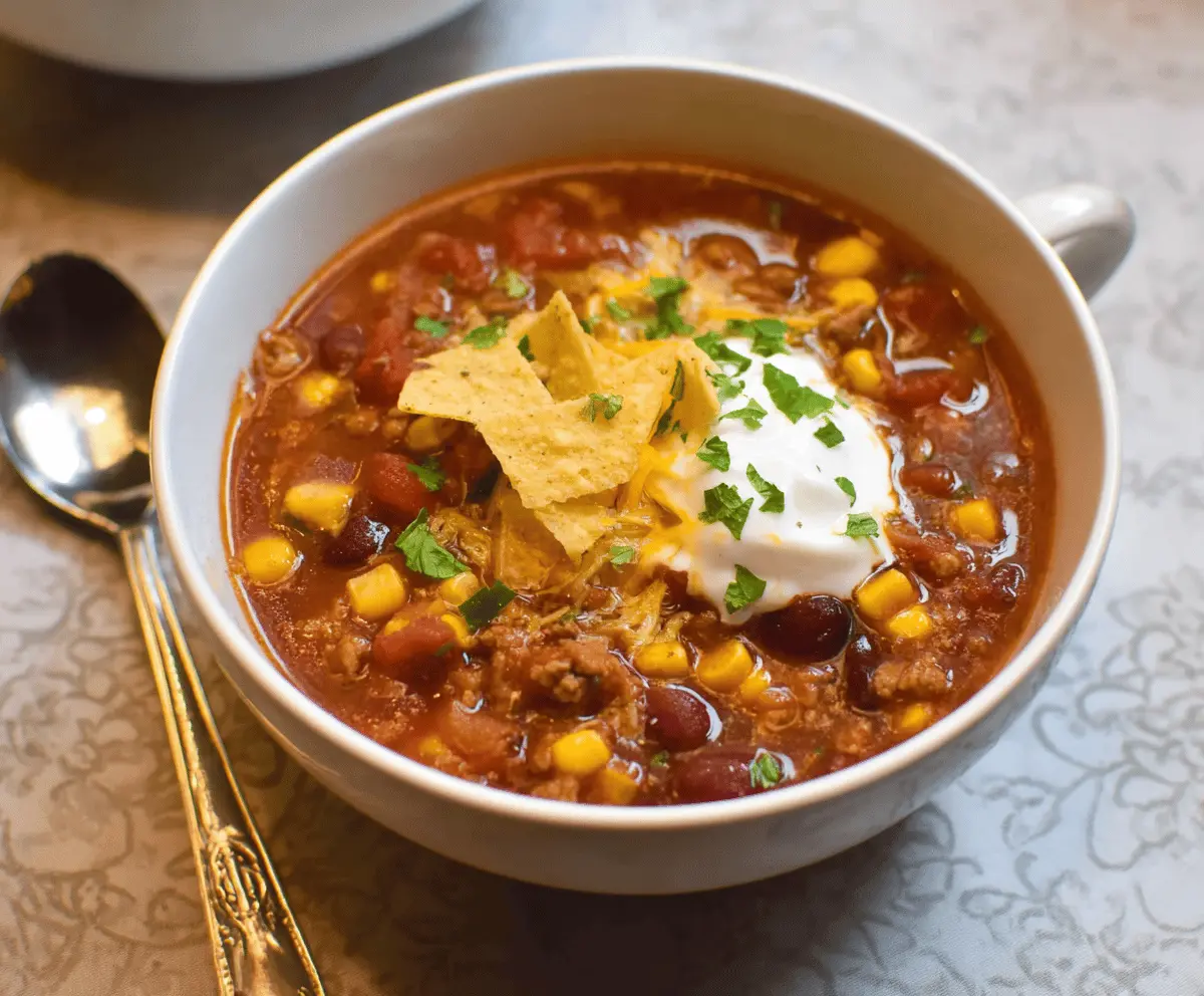 Slow Cooker Taco Soup