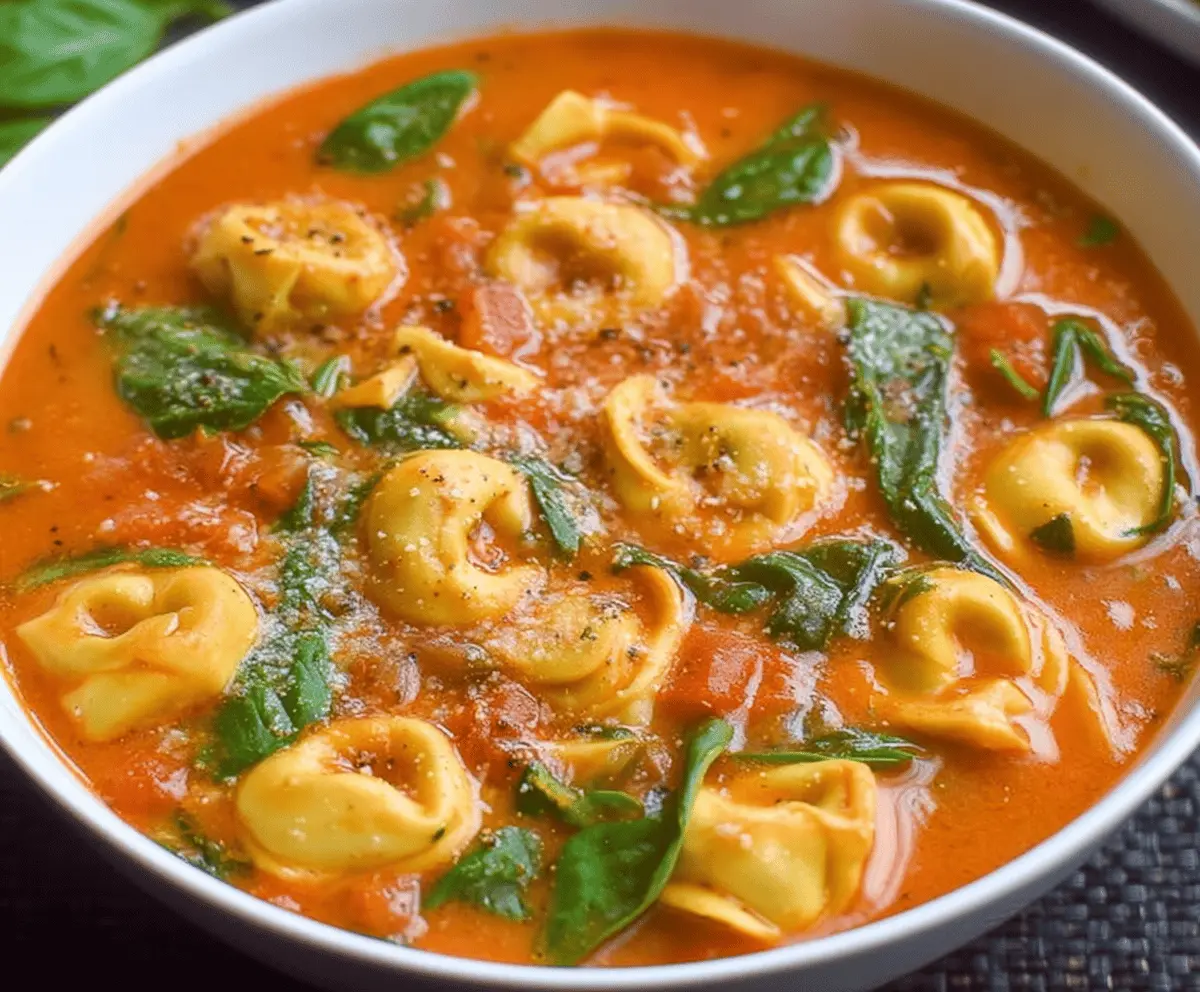 Tomato Tortellini Soup