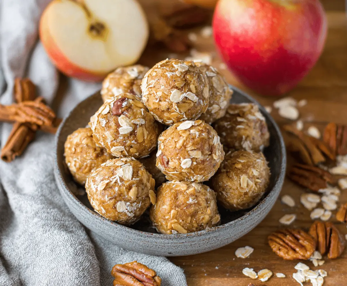 Apple Cinnamon Pumpkin Protein Balls