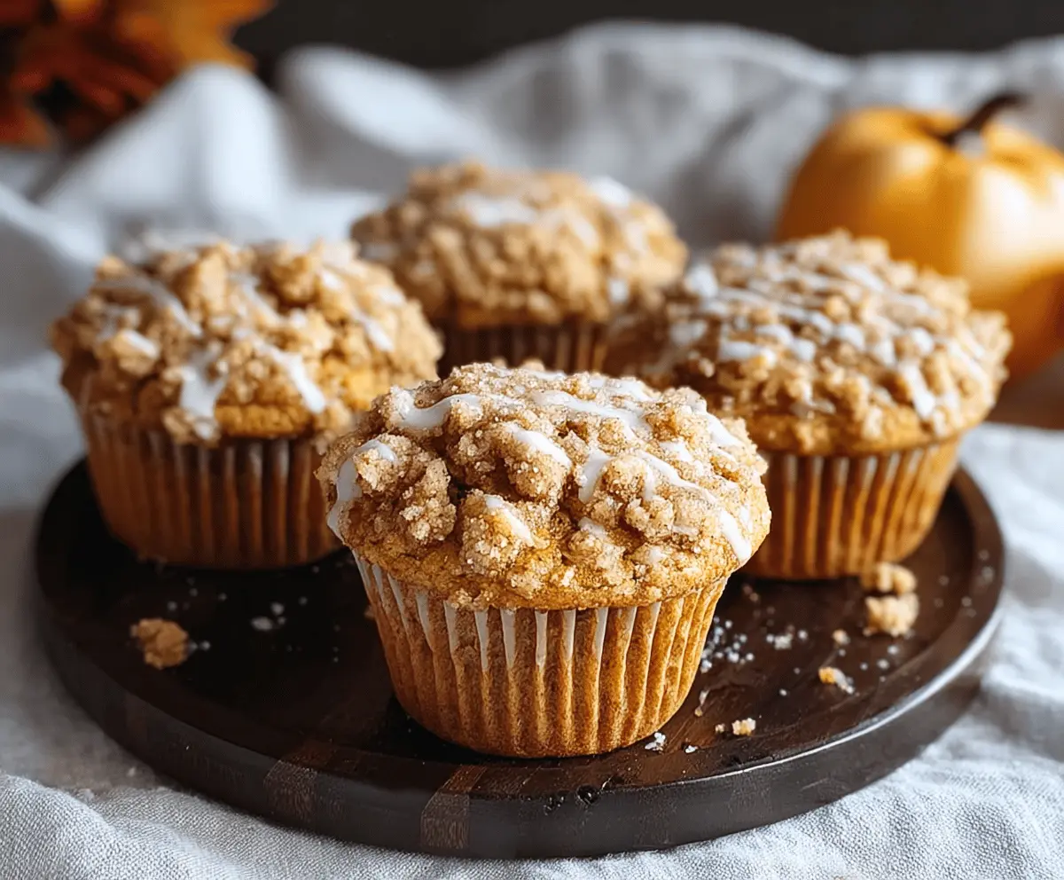 Apple Pumpkin Streusel Muffins