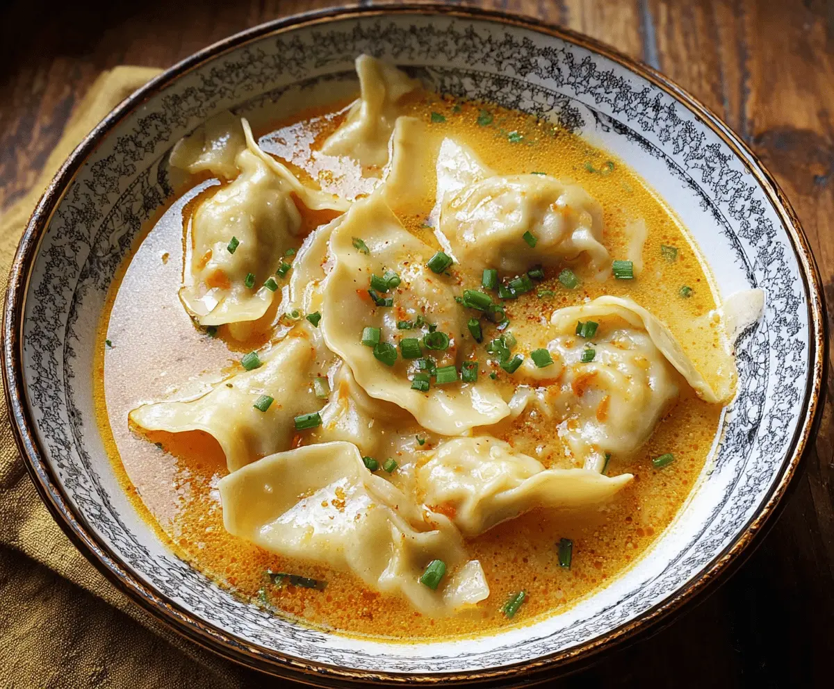 Curry Dumpling Soup