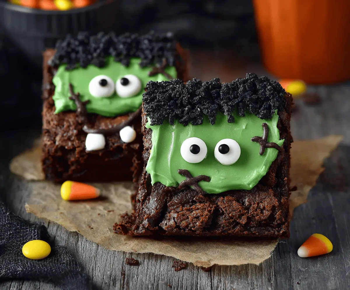 Frankenstein Brownies