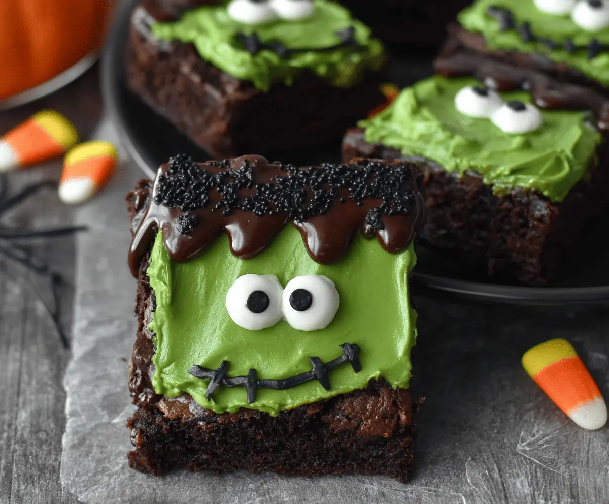 Frankenstein Brownies