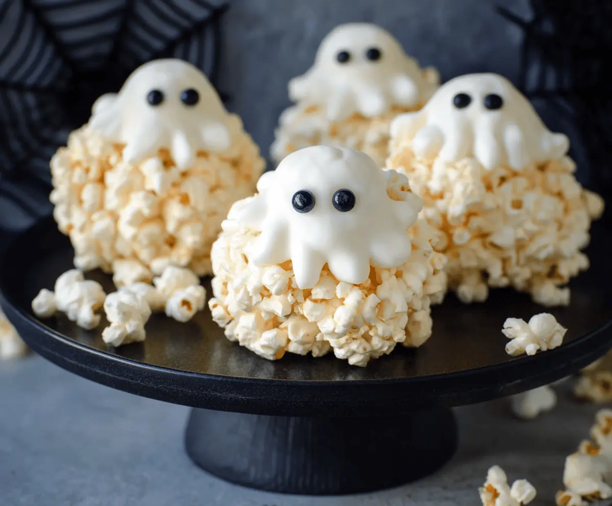 Ghost Popcorn Balls