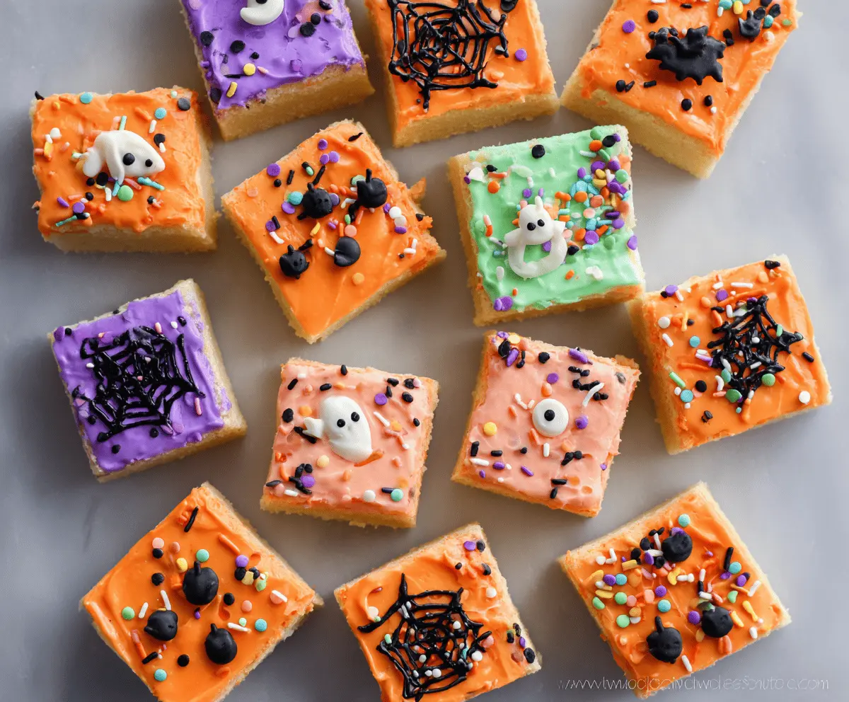 Halloween Sugar Cookie Bars
