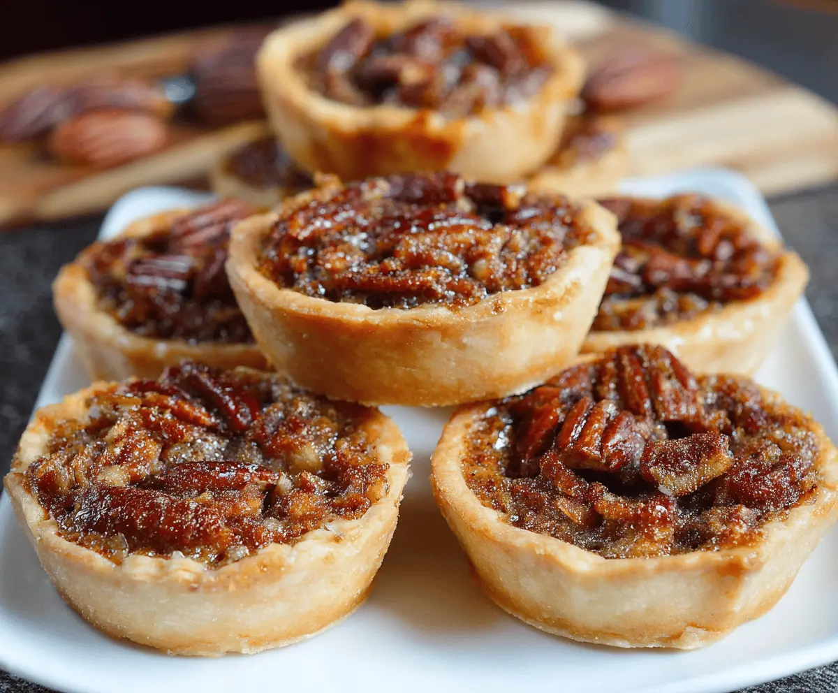 Delicious homemade pecan butter tarts with golden flaky crust and rich pecan filling, perfect for dessert or special occasions.