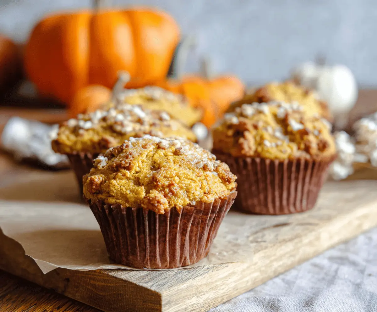 Pumpkin Sourdough Muffins