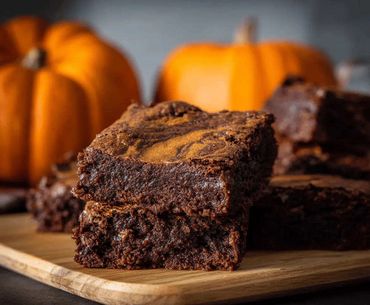Pumpkin Spiced Brownies