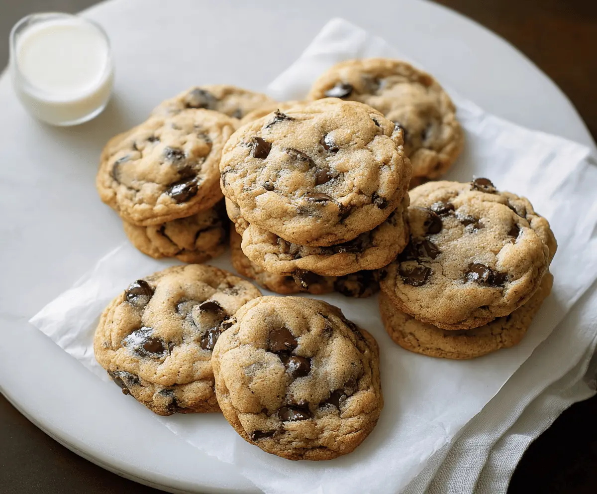 Delicious Joanna Gaines chocolate chip cookies fresh out of the oven, golden and chewy.