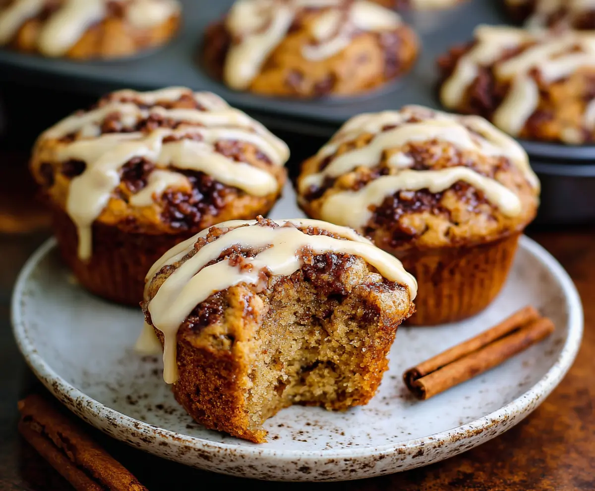 Delicious cinnamon roll protein muffins with swirls of cinnamon and a protein-packed recipe.