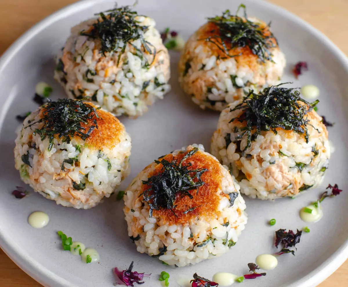Delicious tuna rice balls, perfect for Japanese-inspired snacks and easy lunch ideas.