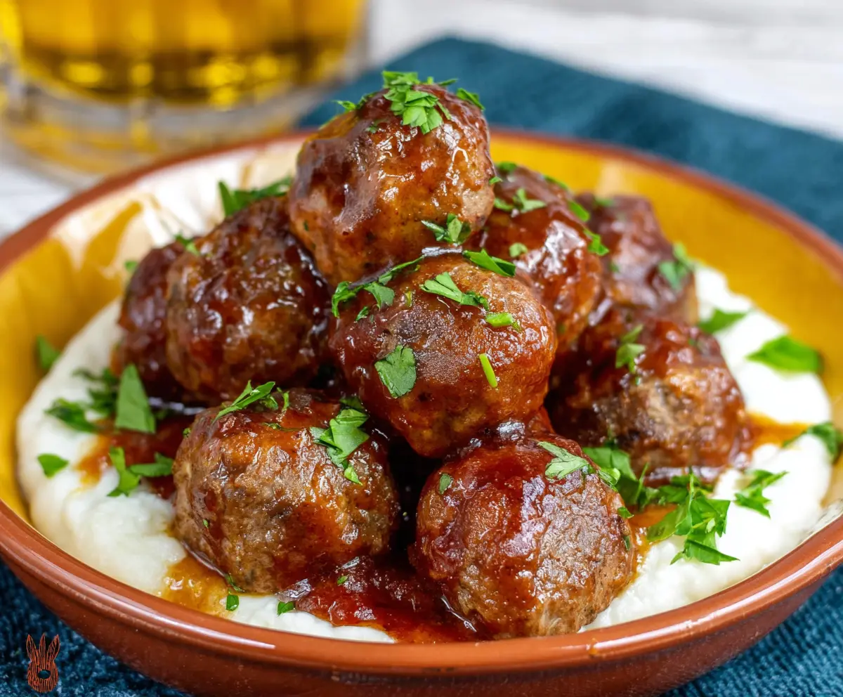 Delicious Crockpot Mississippi Meatballs served in a bowl, showcasing tender meatballs in a rich sauce.
