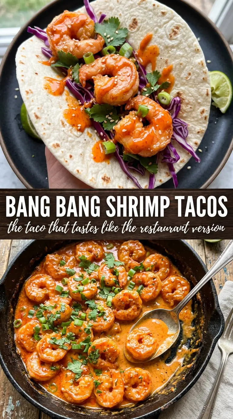 Bang Bang Shrimp Tacos crispy spicy fresh