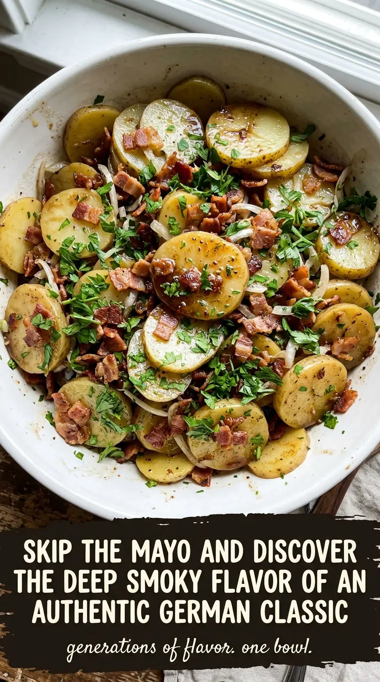 Authentic German Potato Salad warm tangy bacon