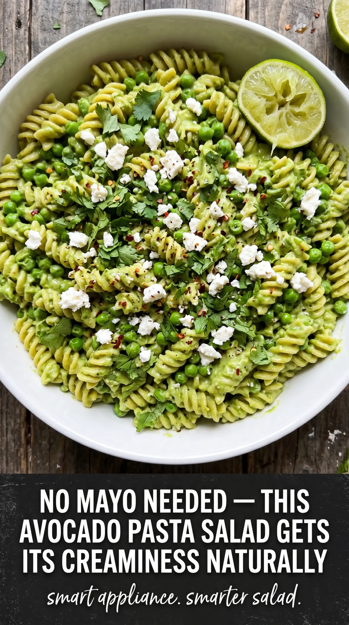 Avocado Pasta Salad creamy lime fresh