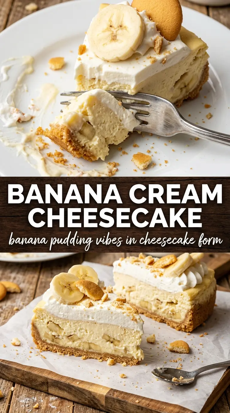 Banana Cream Cheesecake creamy banana layers
