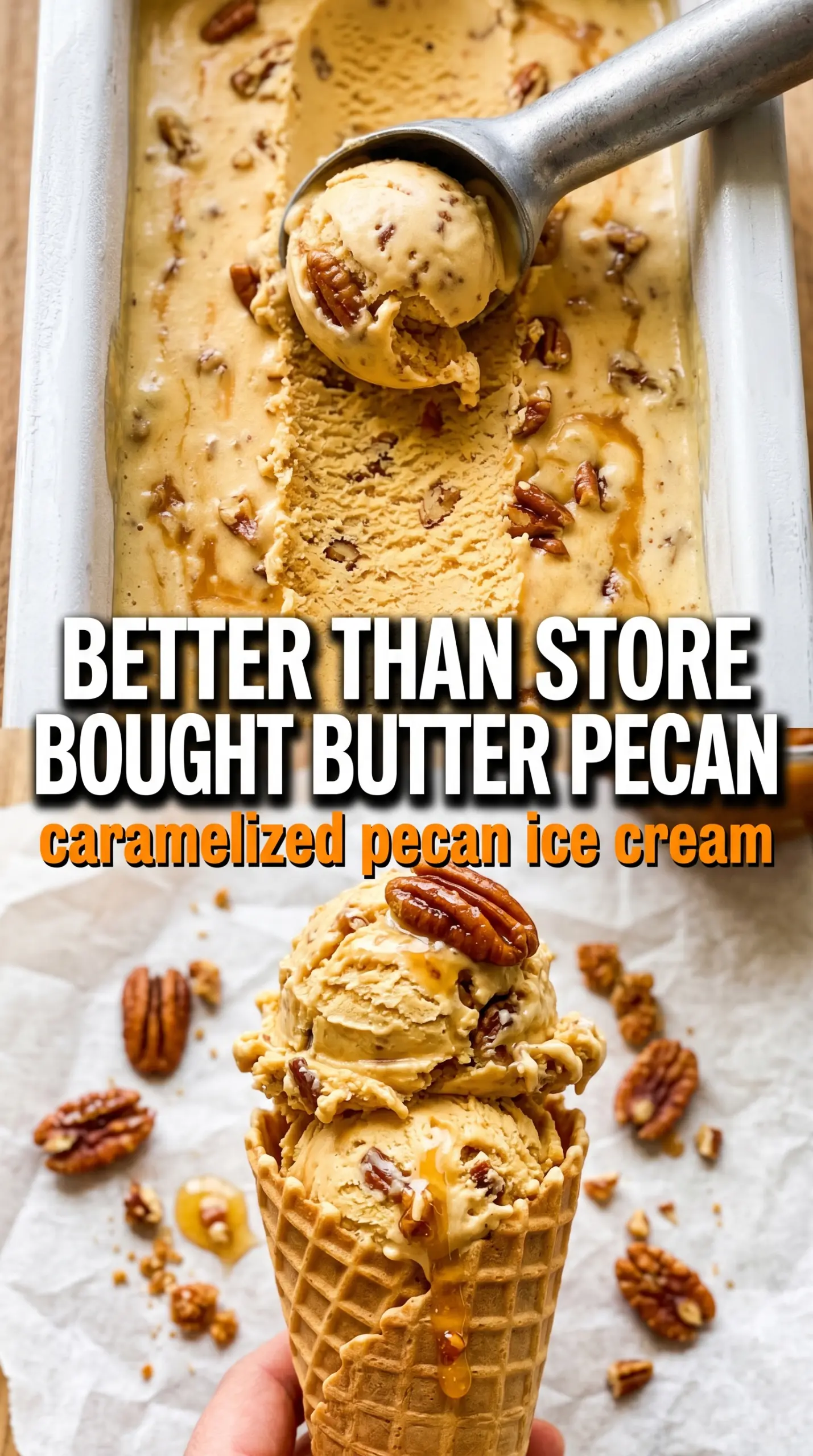 Butter Pecan Ice Cream creamy toasted pecans