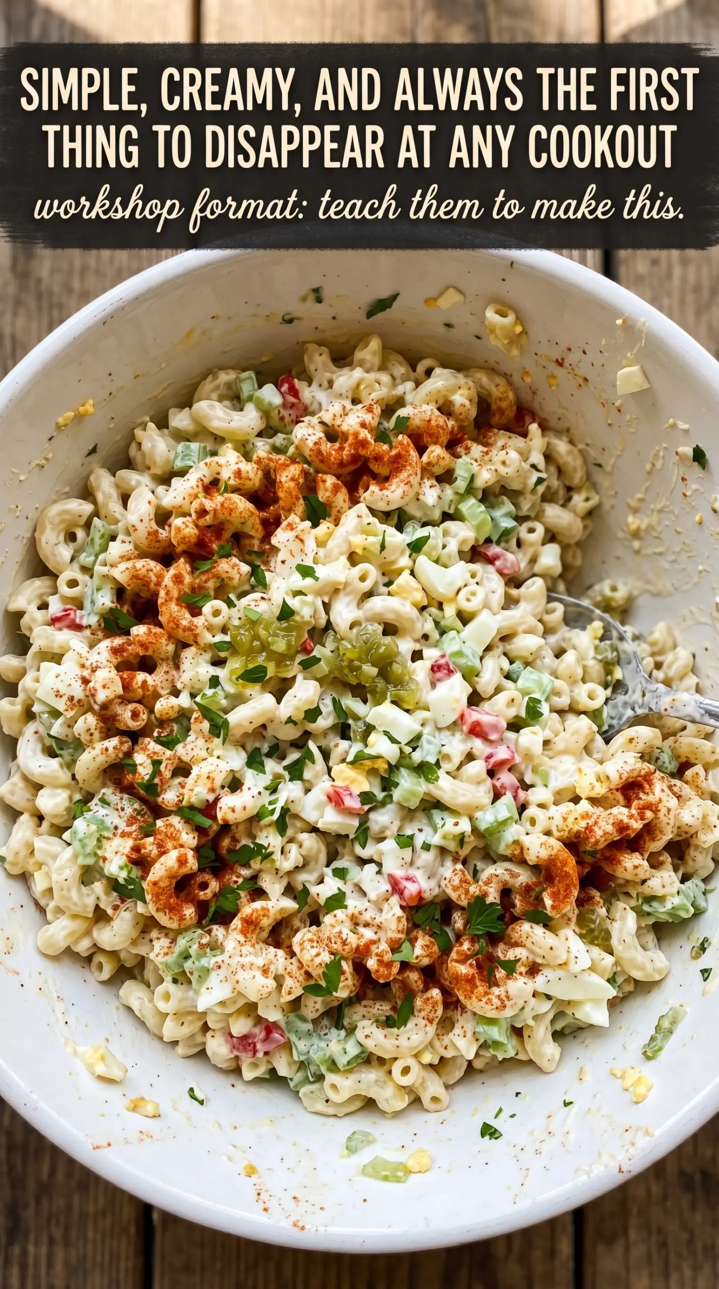 Classic macaroni salad creamy tangy