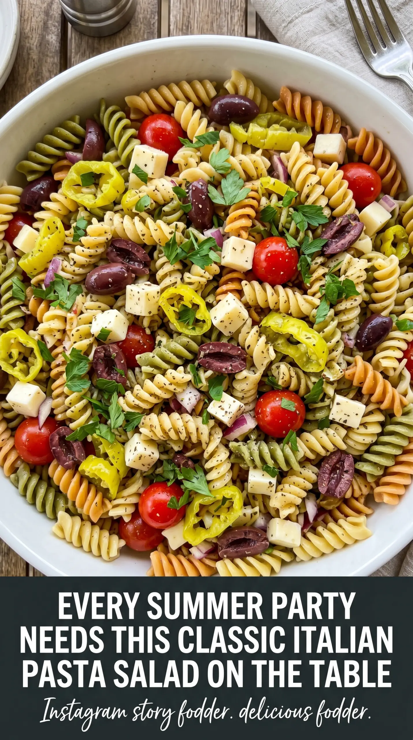 Cooled pasta salad dressing absorption