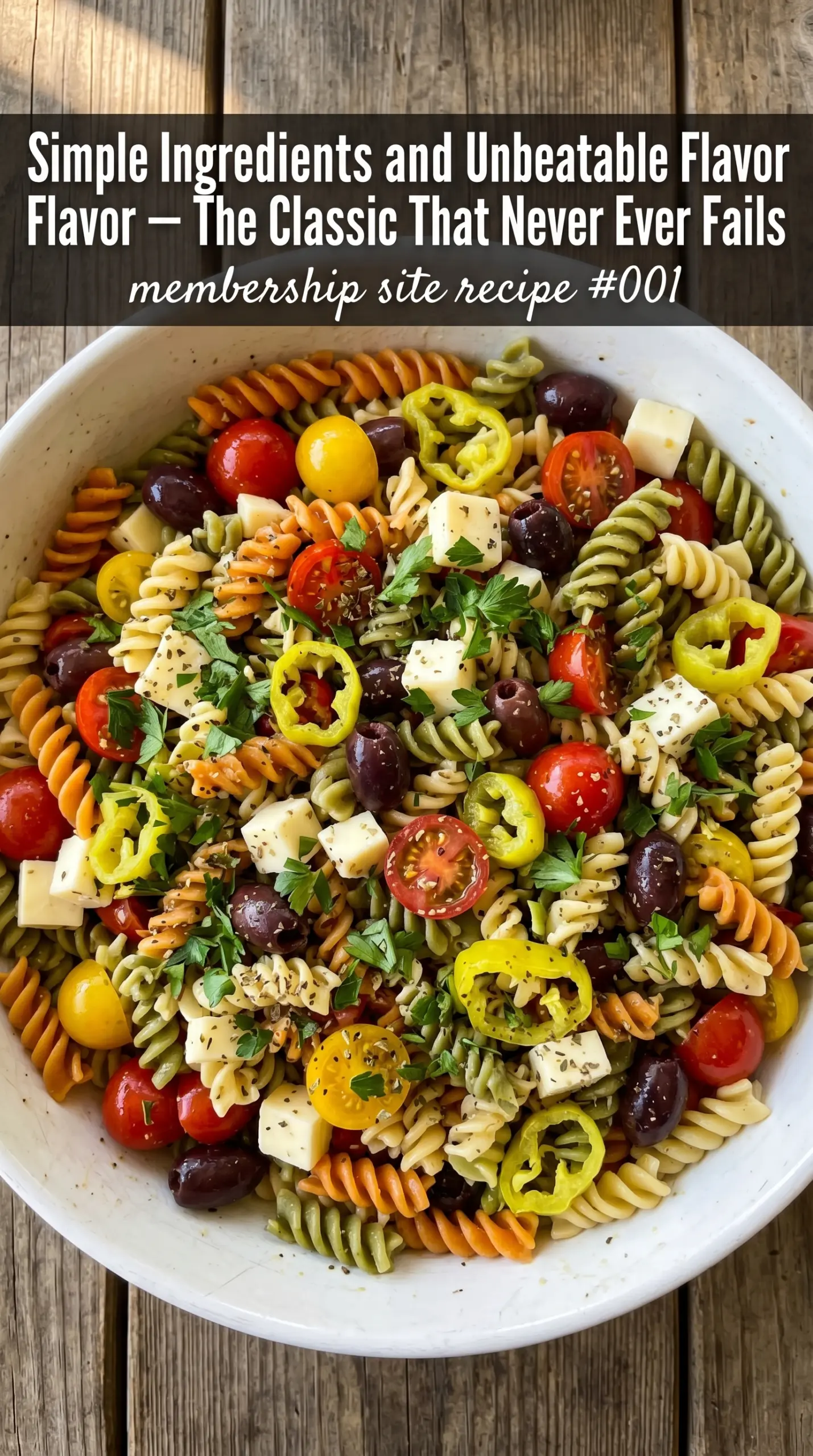 Classic Pasta Salad creamy crunchy picnic