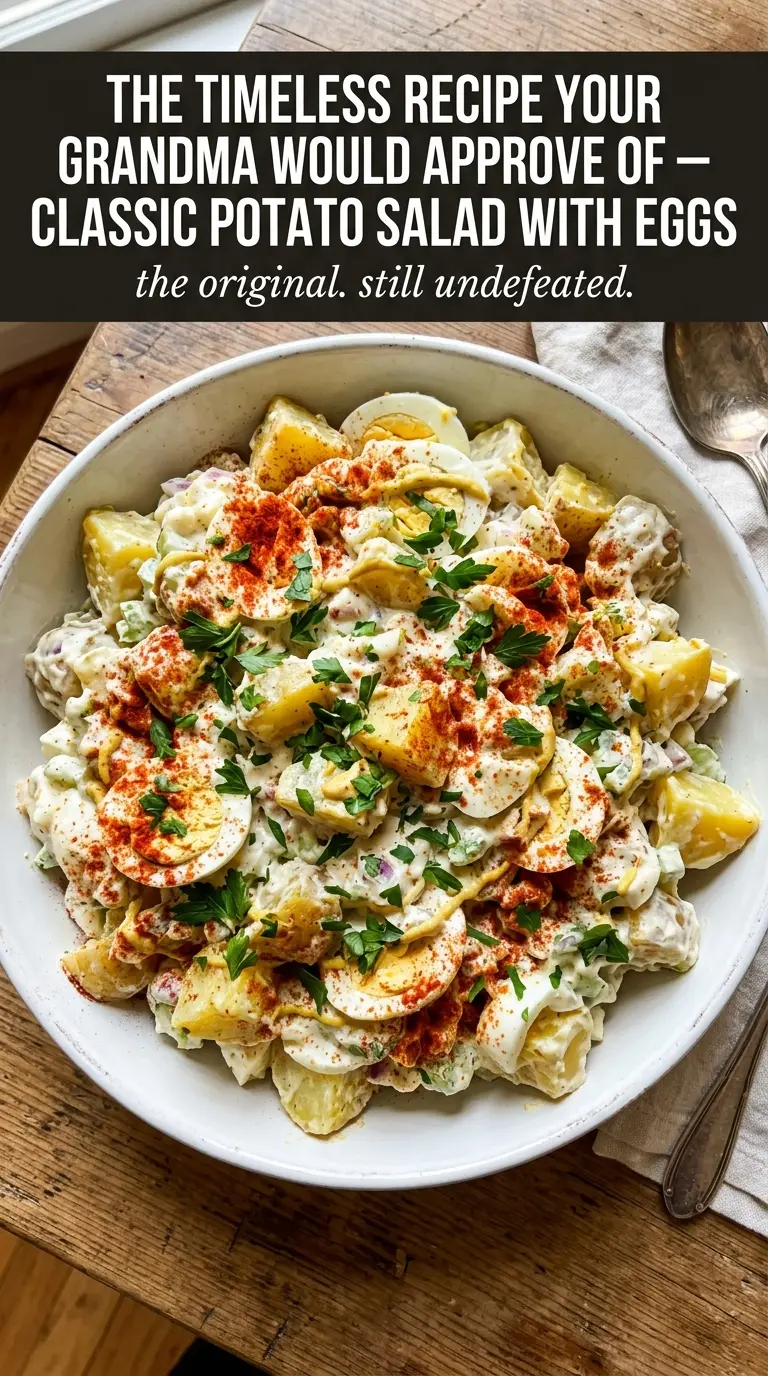 Classic Potato Salad with Eggs creamy eggs