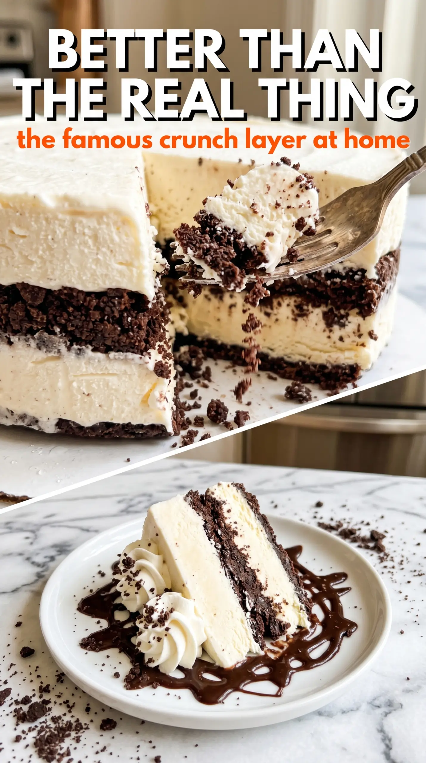 Slice of ice cream cake on a plate