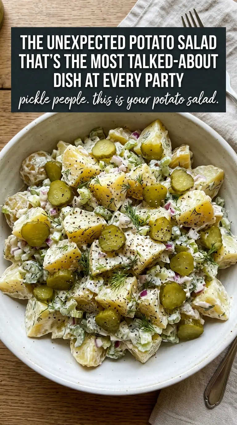 Dill Pickle Potato Salad tangy creamy