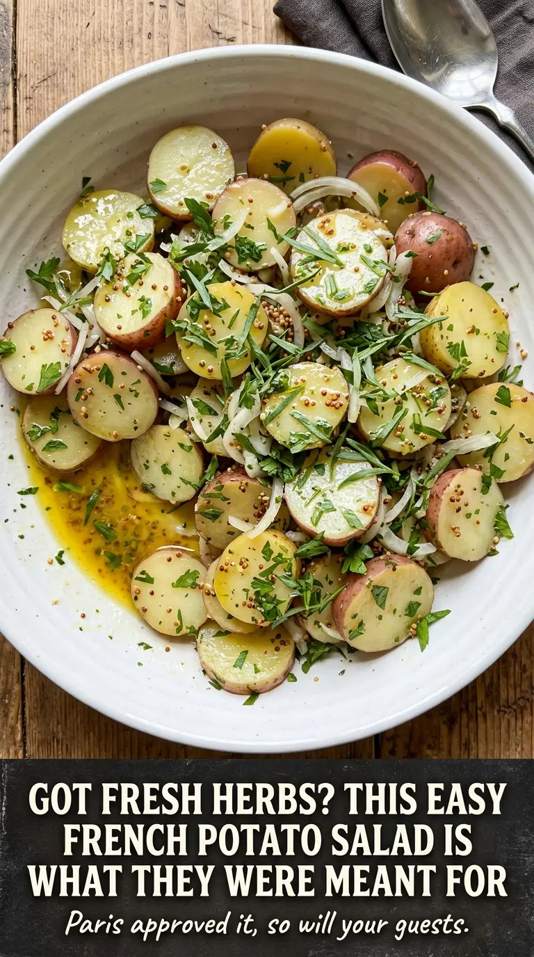 Easy French Potato Salad bright herbs, vinaigrette, elegant side