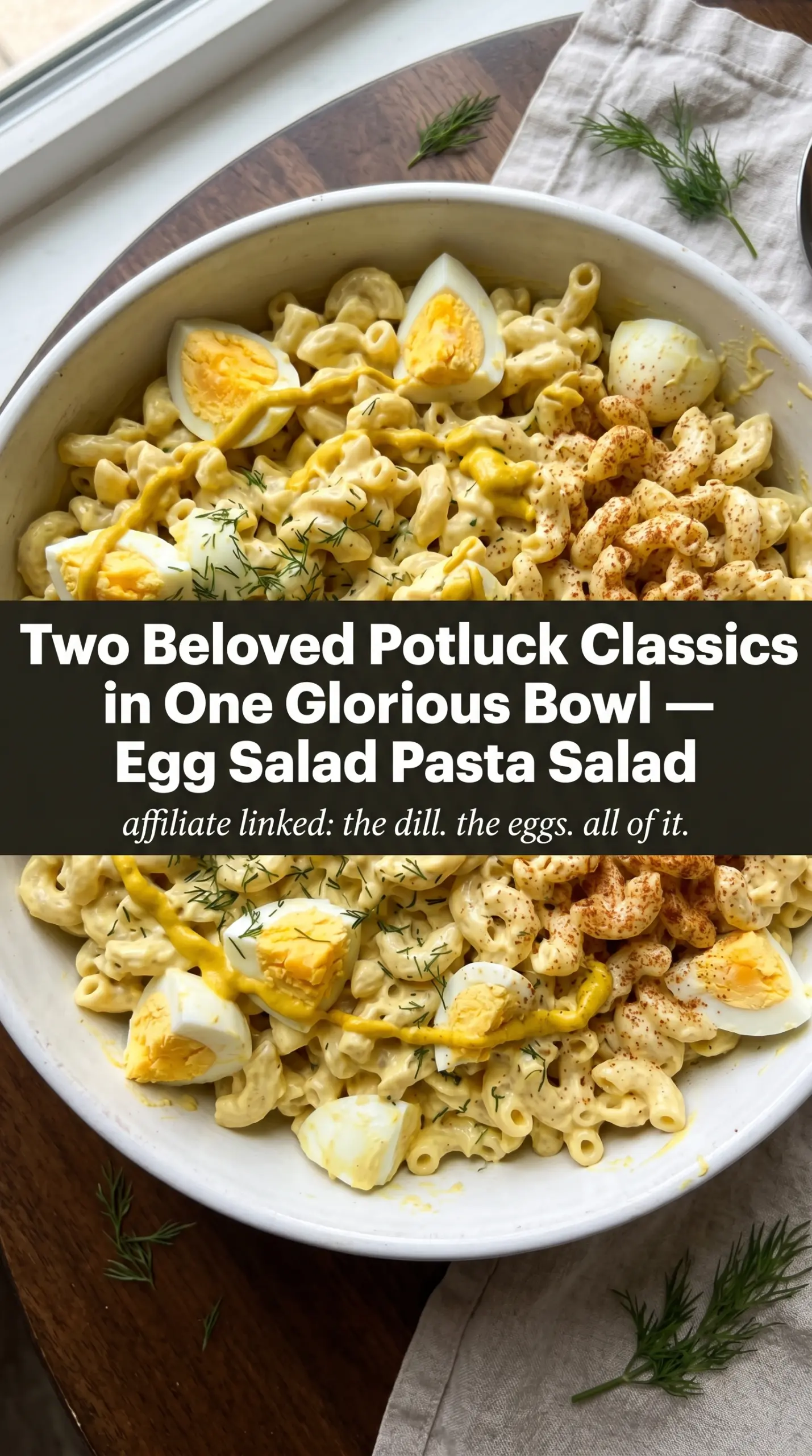 Egg Salad Pasta Salad creamy tangy comforting