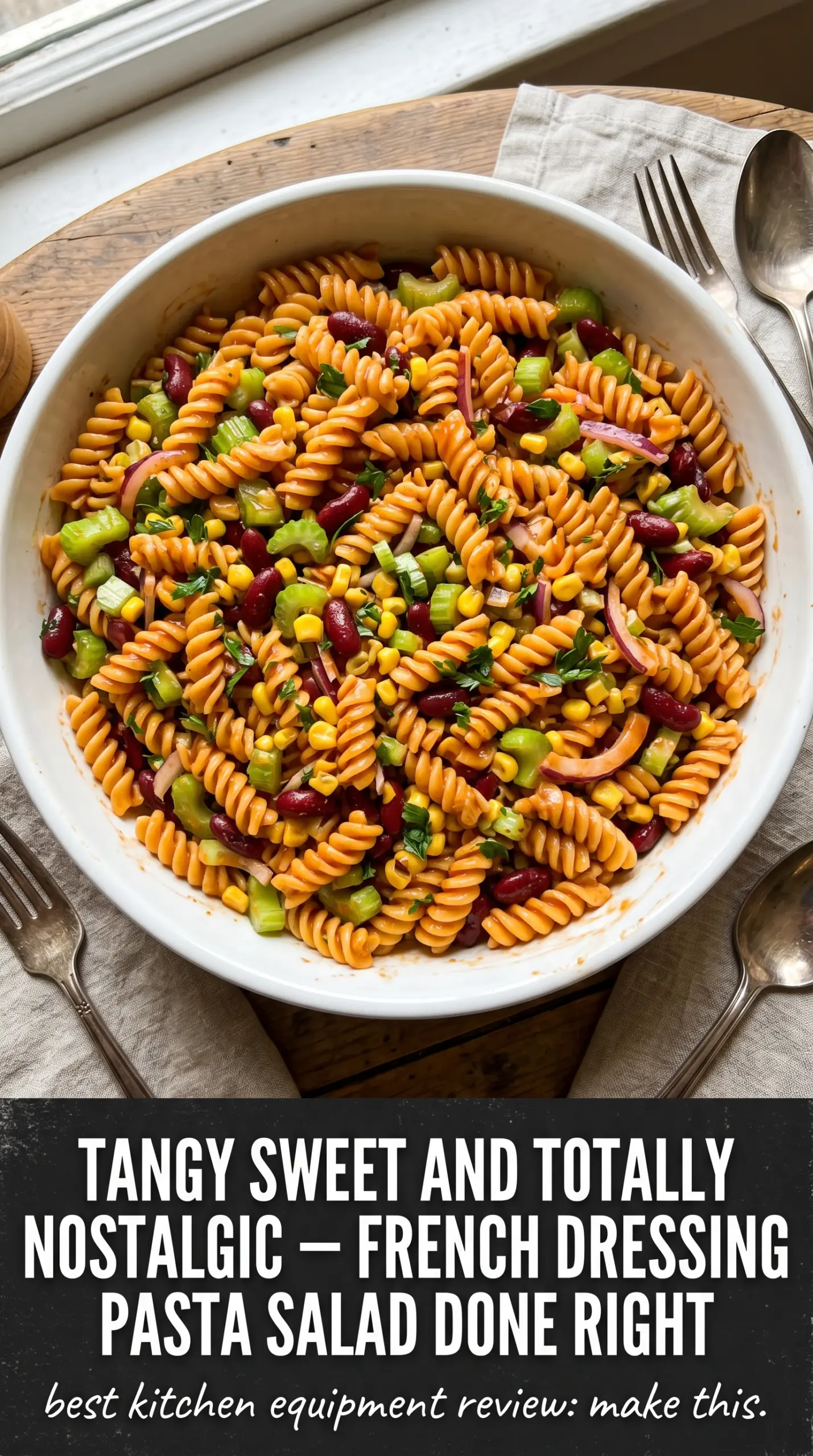 French dressing pasta salad tangy retro