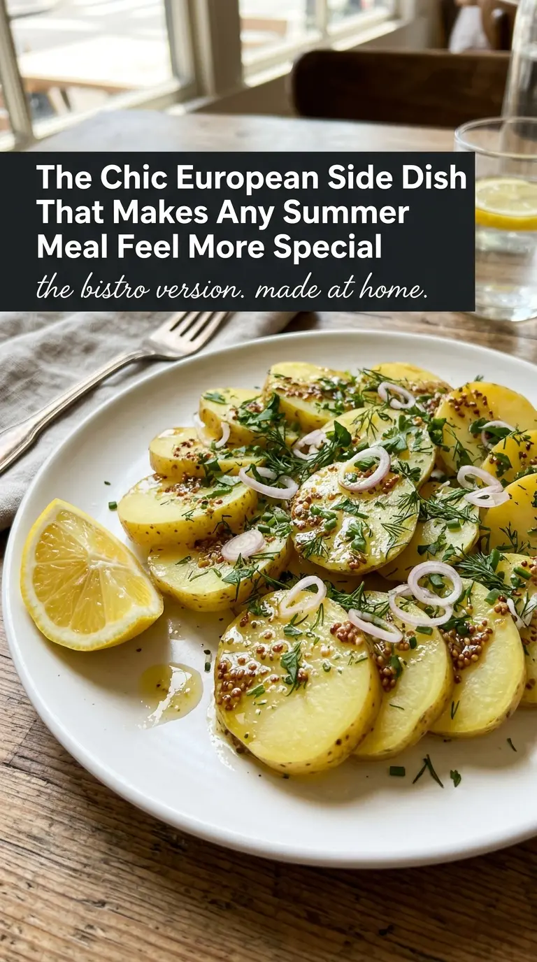 French potato salad glossy herbs