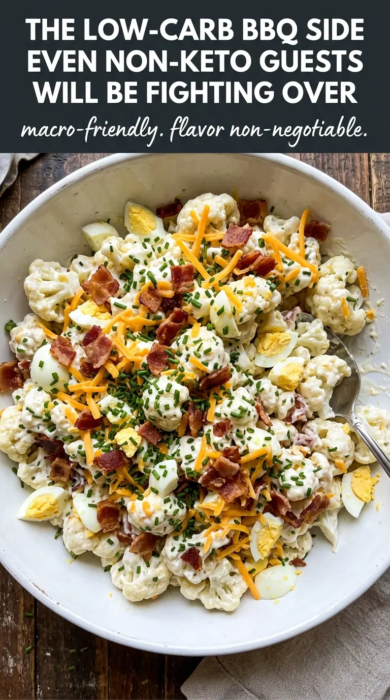 Crisp cauliflower salad fresh
