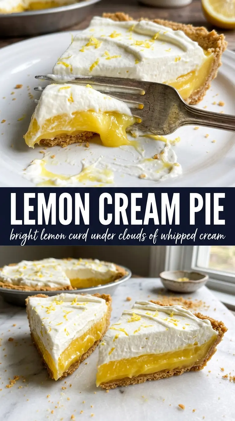 lemon cream pie silky creamy chilled