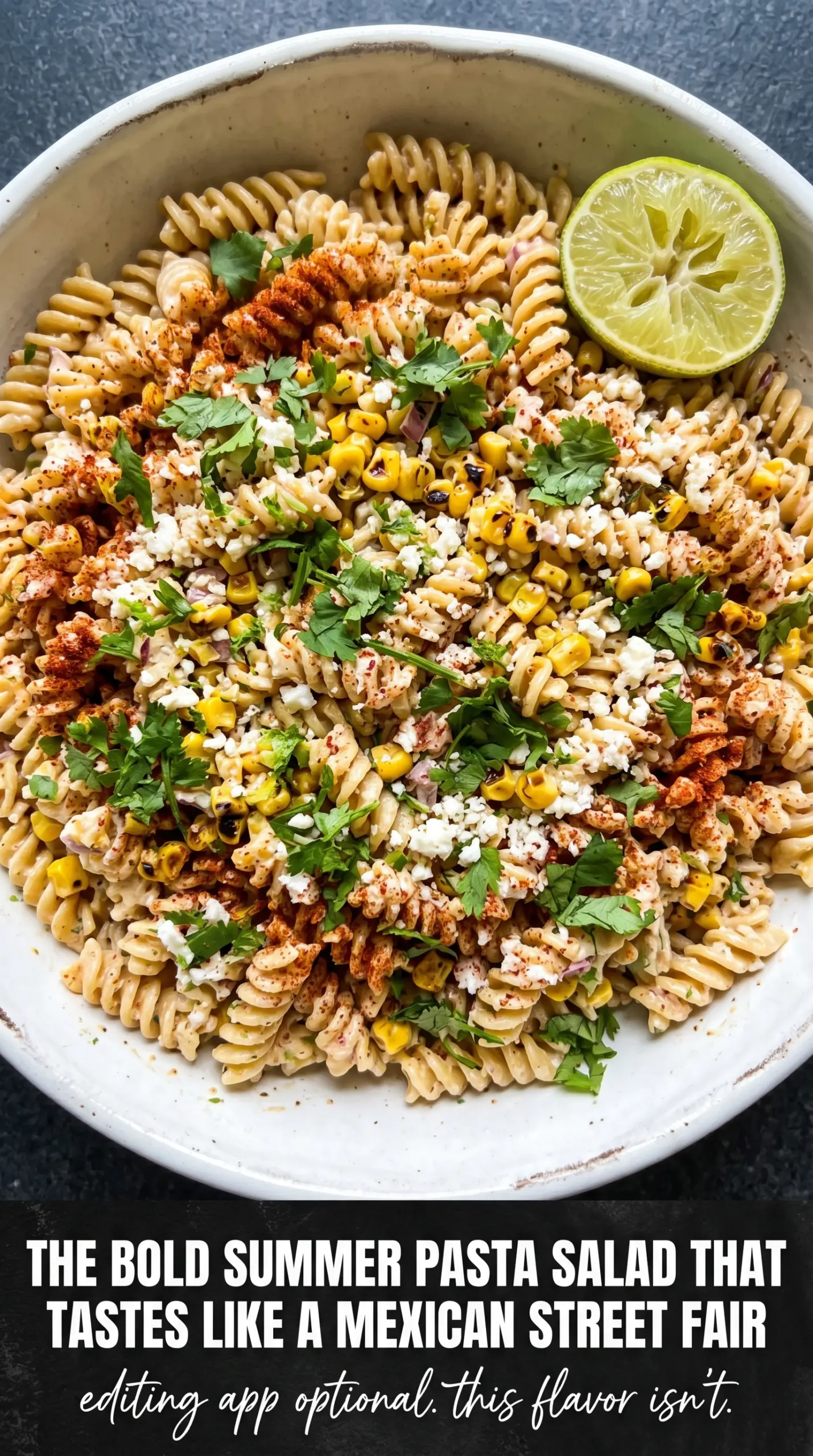Charred corn with butter herbs lime