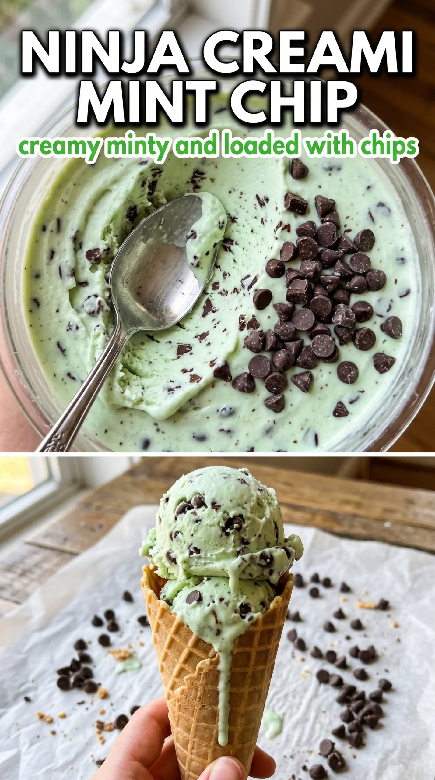Scoop of homemade ice cream in a bowl