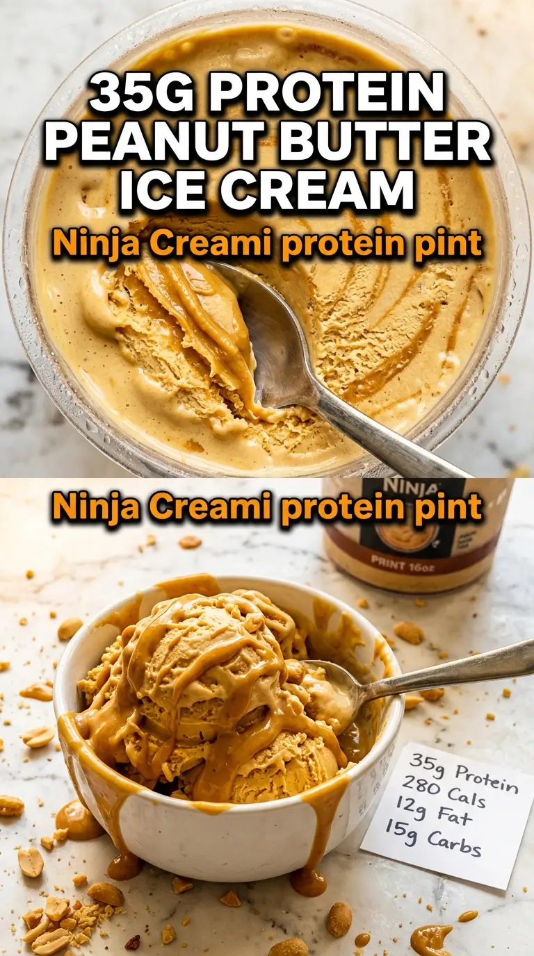 Ninja Creami Peanut Butter Protein Ice Cream creamy peanut butter