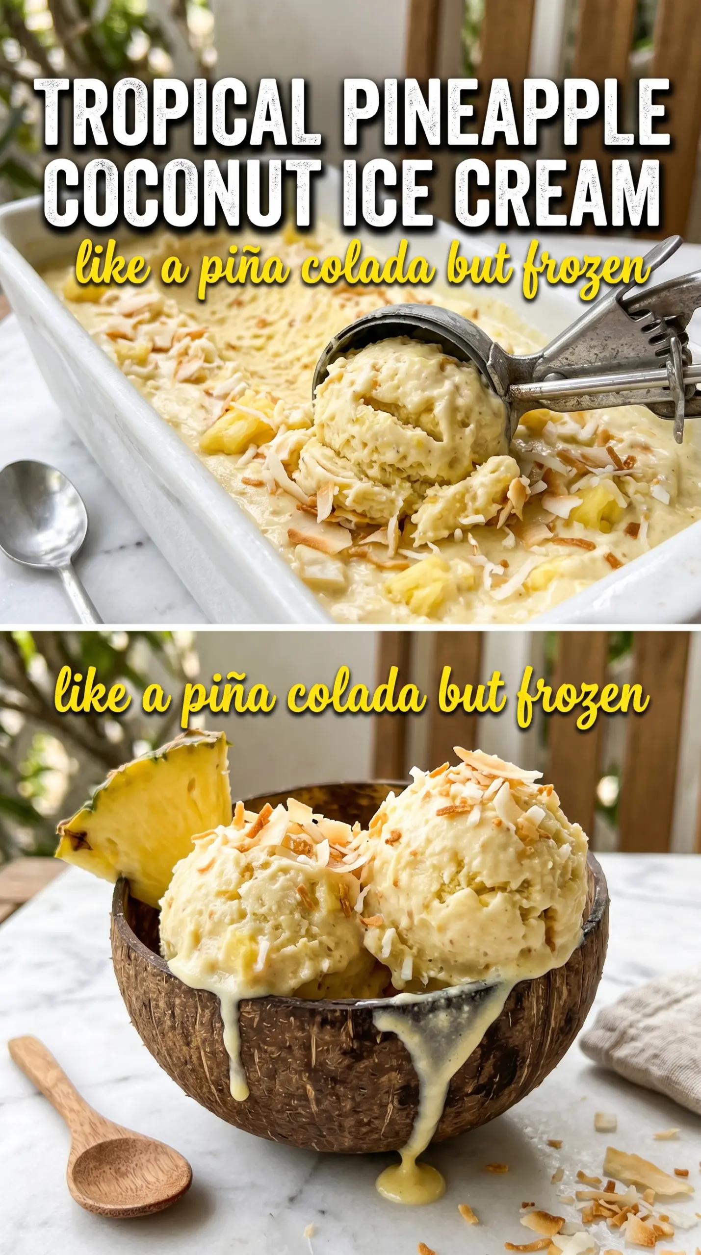 Scoop of homemade ice cream in a bowl