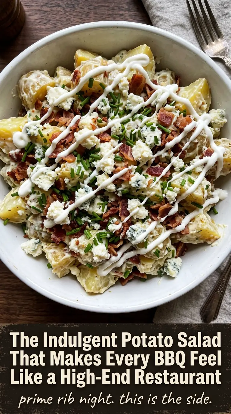 Steakhouse Potato Salad blue cheese bacon chives