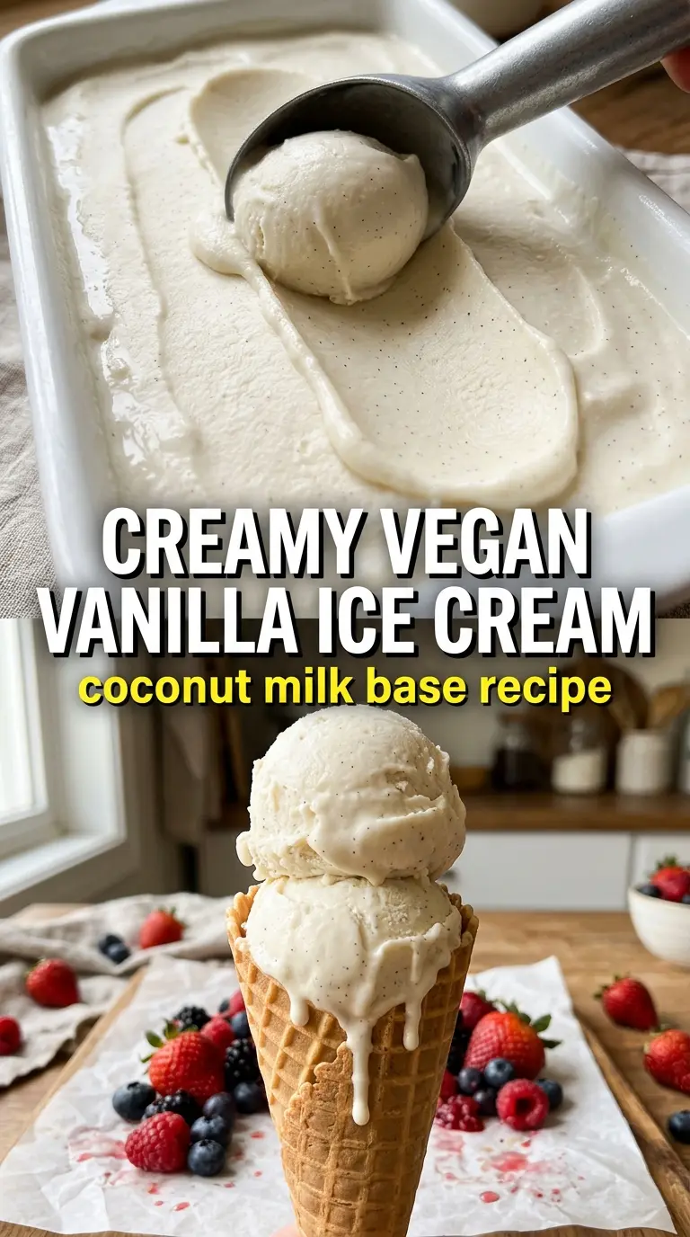 Scoop of homemade ice cream in a bowl