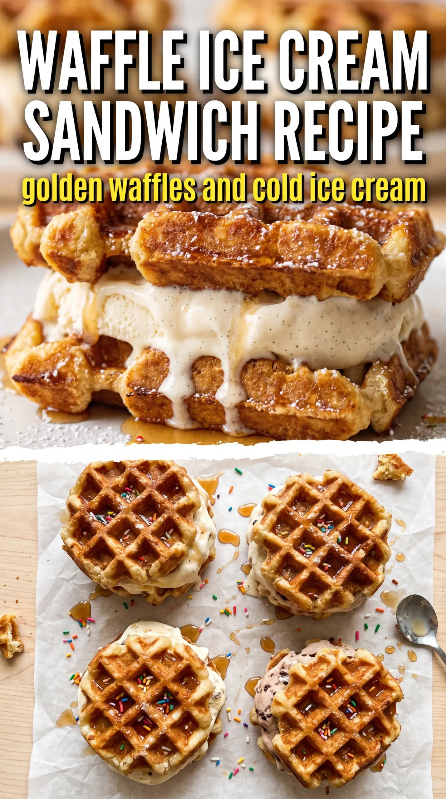 Ice cream sandwich on a plate