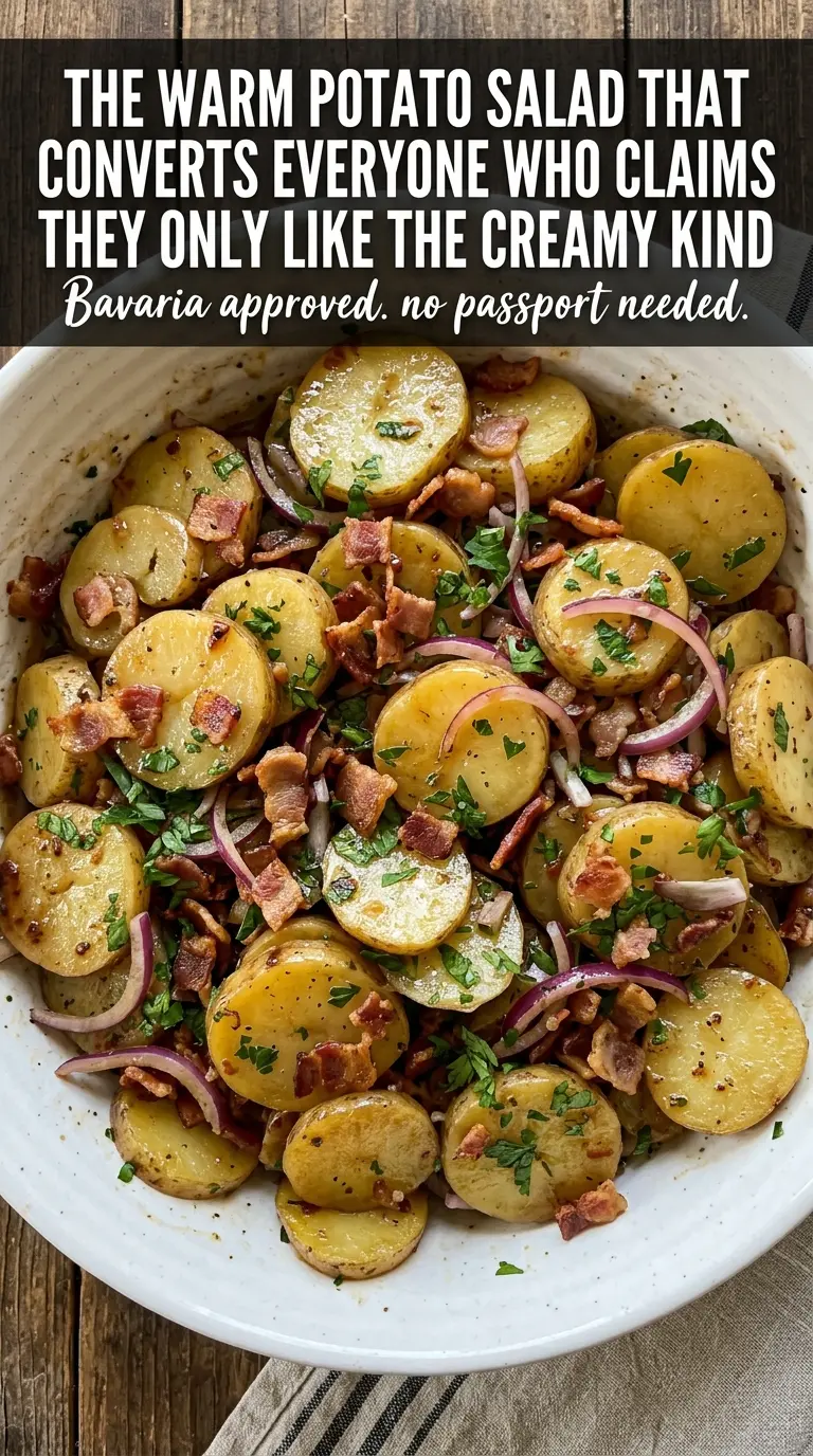 Warm German Potato Salad tangy bacon-vinegar