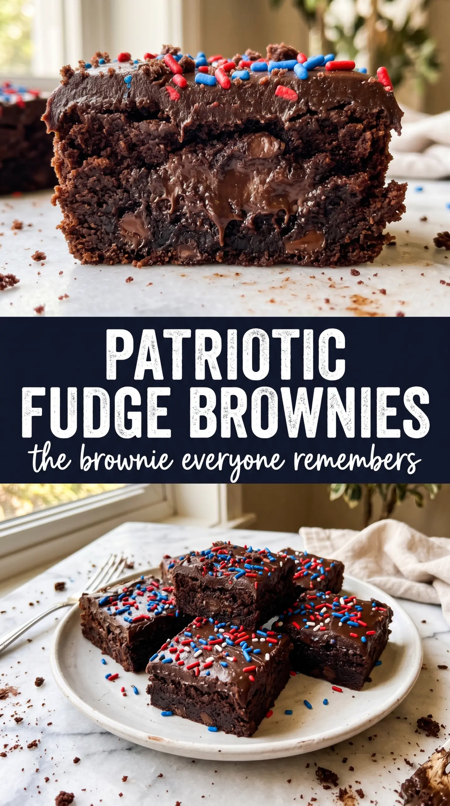 4th of July brownies fudgy patriotic berry flag