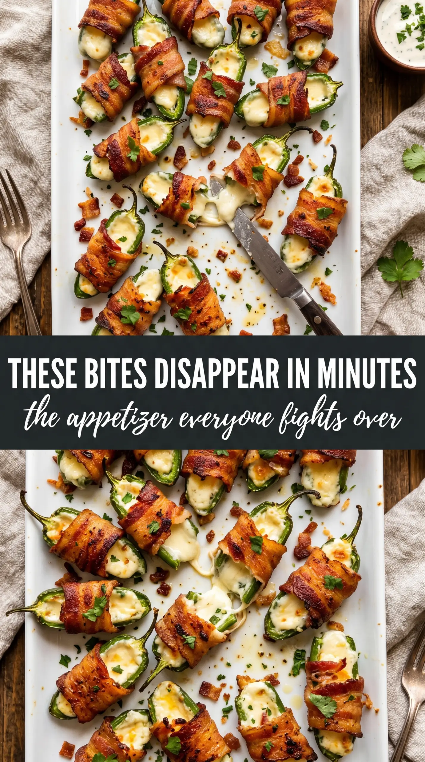 Bacon Jalape00f1o Popper Bites crispy creamy spicy