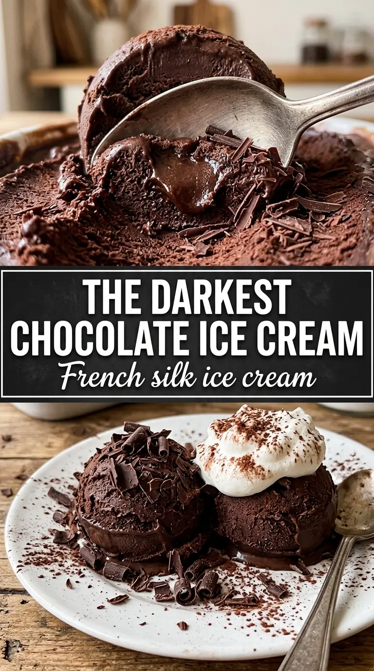 French Silk Ice Cream silky chocolate, mousse-like, decadent