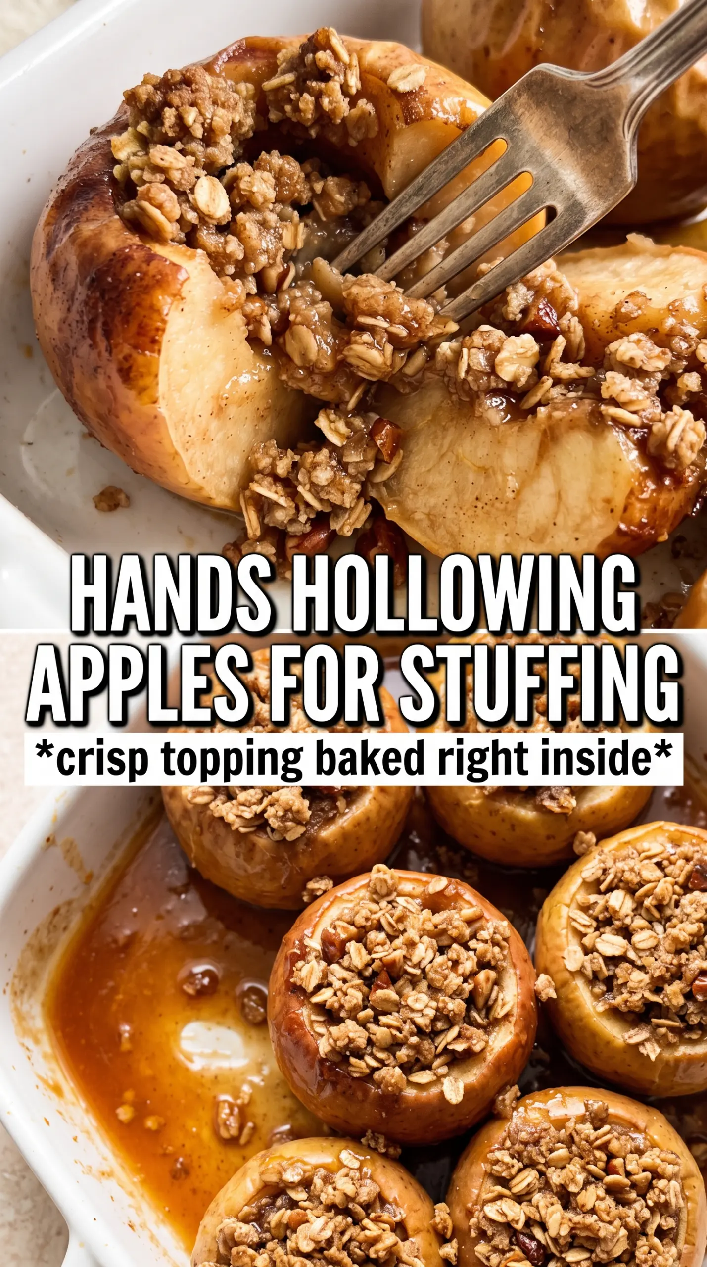 Apple Crisp Baked Apples golden crumble caramelized